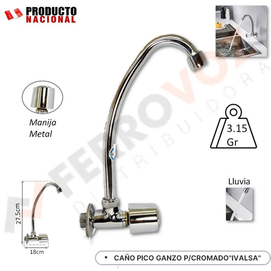 CAÑO COCINA  P/CROMADO"IVALSA"