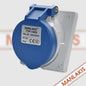 TOMACORRIENTE PARA EMPOTRAR INDUSTRIAL "MANLAKIS"  16 AMP.