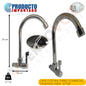 CAÑO COCINA PARED COMERCIAL CROMADO ALETA 217GR