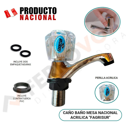 CAÑO LAVATORIO BAÑO NACIONAL "FAGRISUR"