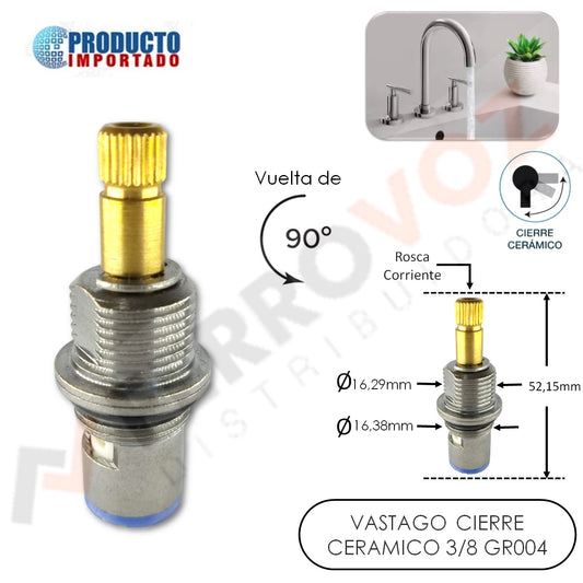 VASTAGO CIERRE CERAMICO 3/8"