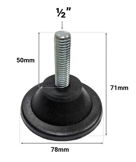 REGATON SOPORTE NIVELADOR PLASTICO 1/2"