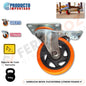 GARRUCHA MOVIL PLATAFORMA FRENO PESADO  4" ( x und )