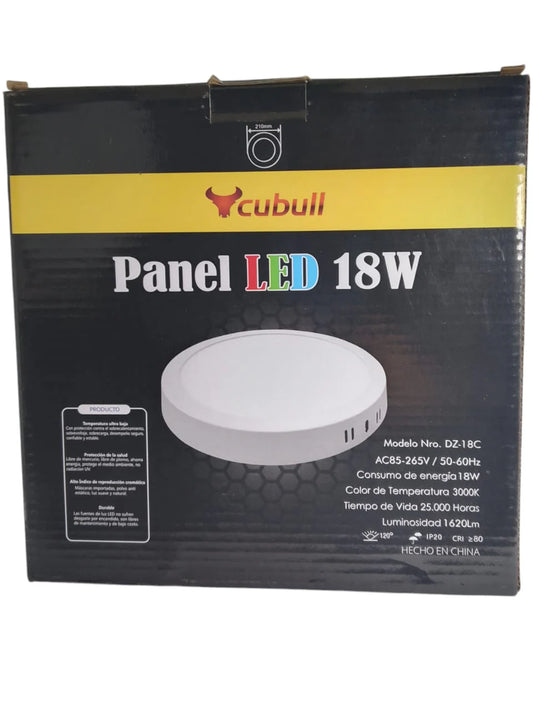 PANEL LED VISIBLE REDONDO 18 W