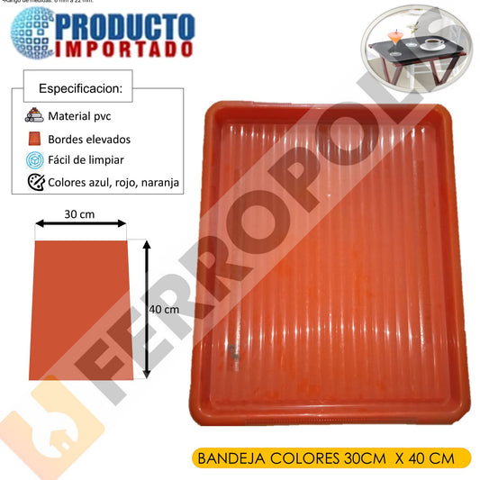 BANDEJA COLORES 40 cm x 50 cm
