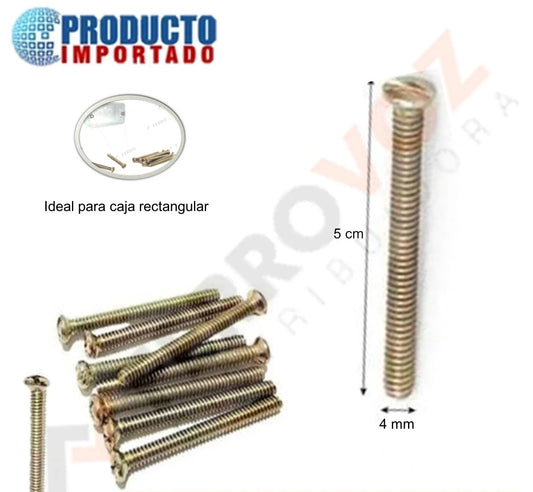 STOVE BOLTS TROPICALIZADO 6/32 X 2" (X UNID)