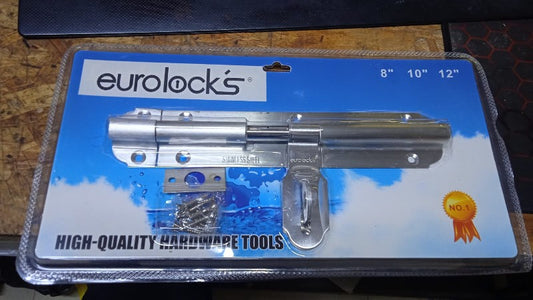 CERROJO ACERO INOX TITAN "EUROLOCKS " 8"