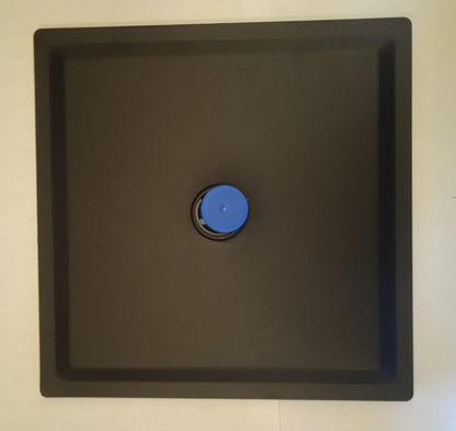 CABEZA DUCHA CUADRADA 8" NEGRO "MONACO" NO INC BRAZO