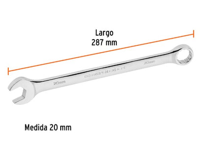 LLAVE MIXTA LARGA 20 MM X 287 MM "TRUPER"