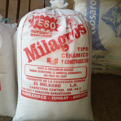 YESO CONSTRUCCION "MILAGROS" SACO X 15 KG