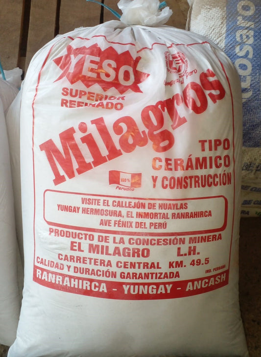 YESO CONSTRUCCION "MILAGROS" SACO X 15 KG