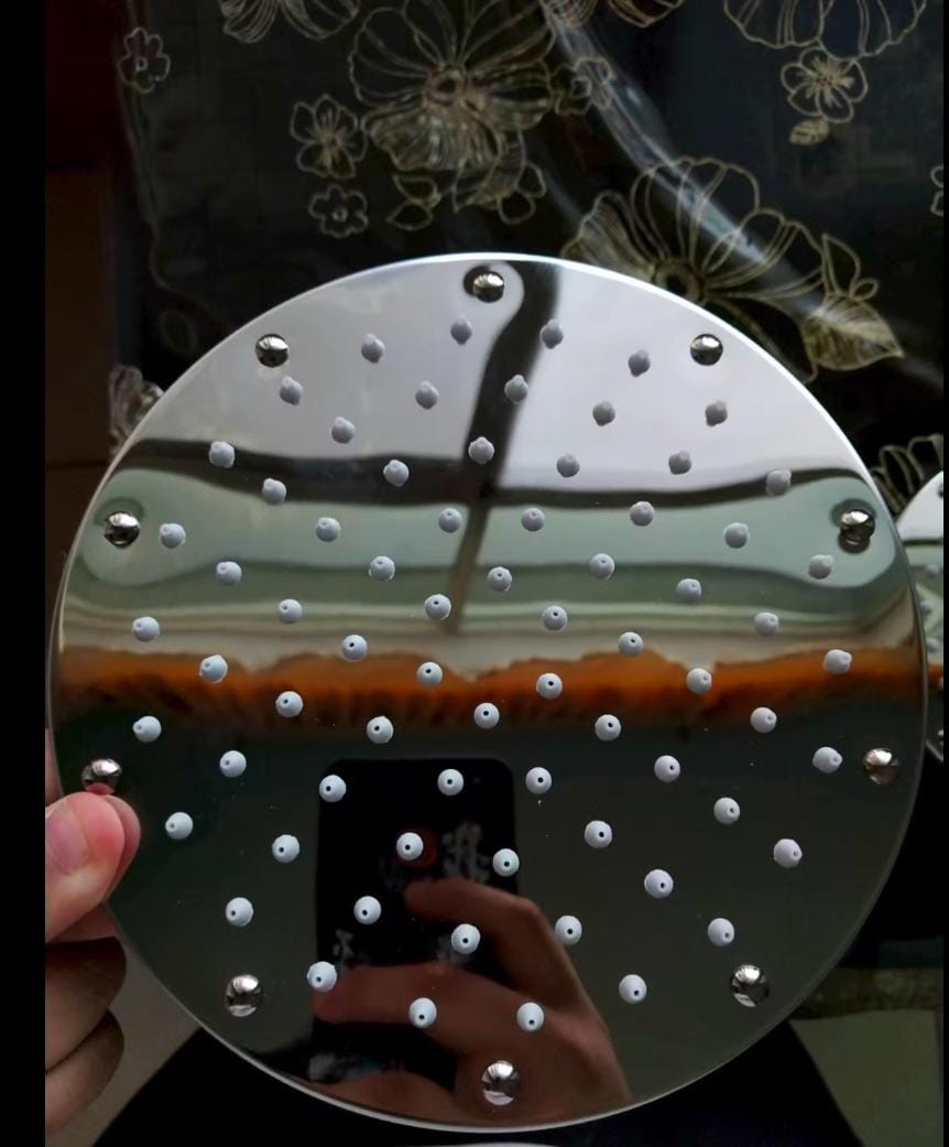 CABEZA DUCHA  CROMADA CIRCULAR 6" C/BRAZO "SEVILLA"  INC. BRAZO 30 CM.