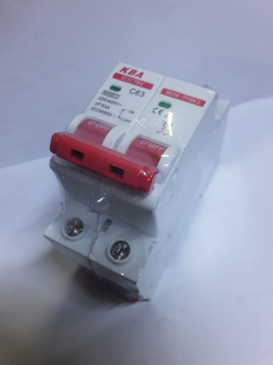 LLAVE TERMICA MONOFASICO 63A "KBA"