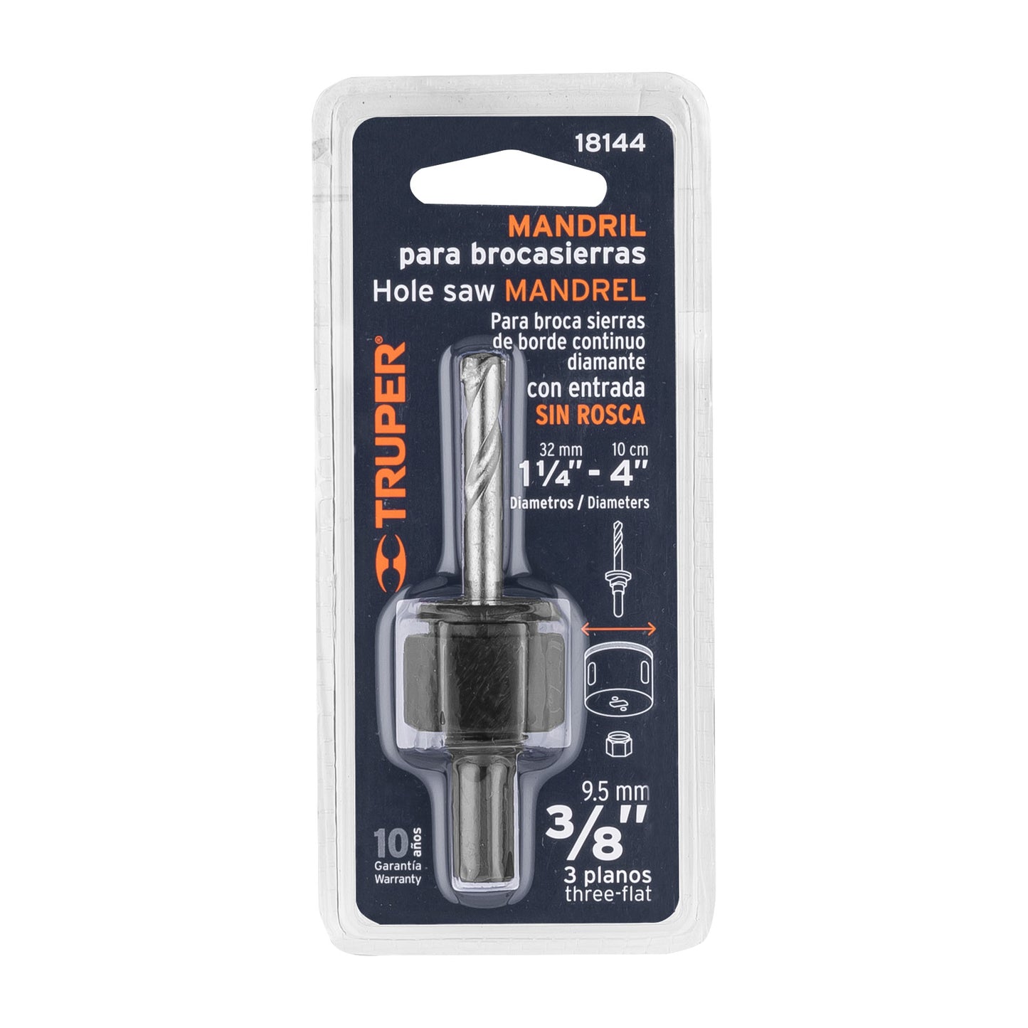 MANDRIL P/SIERRACORTA CIRCULOS 3/8" "TRUPER"