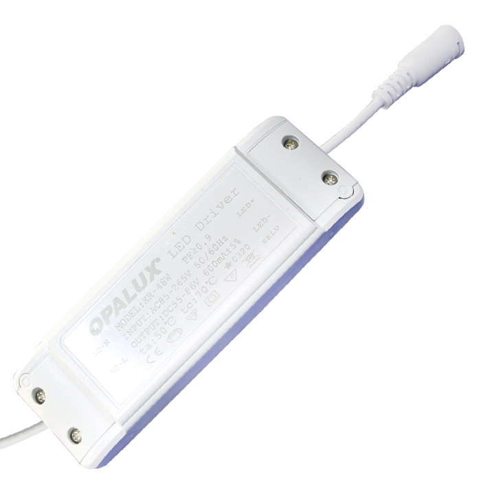 PANEL LED 60X60 48W"OPALUX" 4800LM FP.0.9, 6700-7000K 120° 85-265VAC