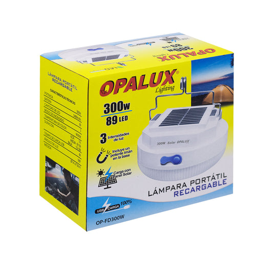 LAMPARA PORTATIL RECARGABLE 300 W "OPALUX"