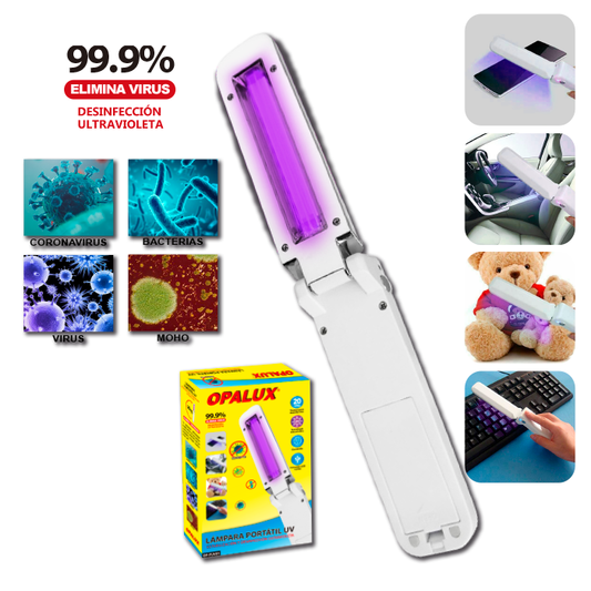 LAMPARA PORTATIL GERMICIDA UV "OPALUX"