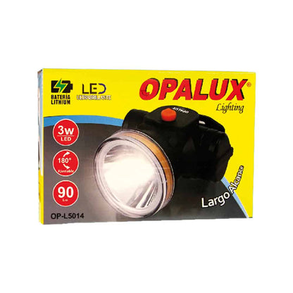 LINTERNA MINERA RECARGABLE 3W 90LM "OPALUX"