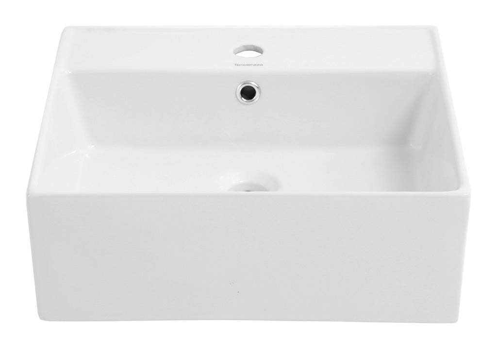 LAVATORIO LOZA OVALIN / PARED  38 X 38 X13 CM "XIMENG"