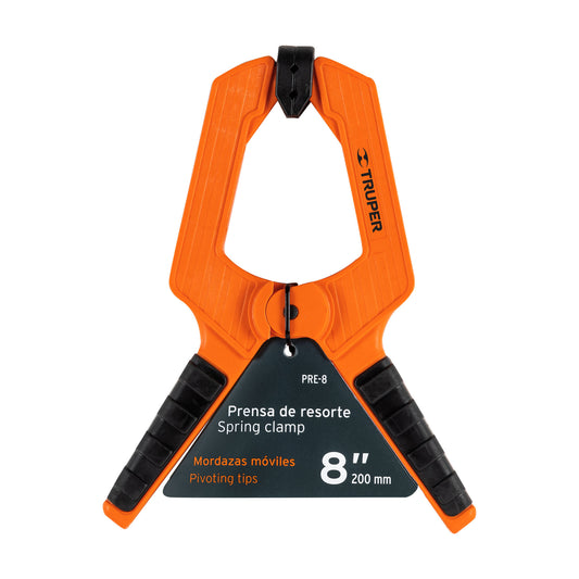 PRENSA RESORTE 8" CUERPO NYLON "TRUPER"