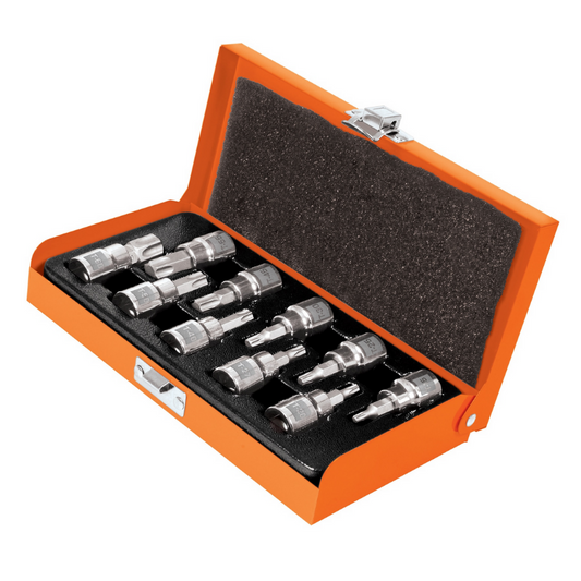 JUEGO DADOS , PUNTA TORX ENCASTRE 3/8" ( 10pzs )"TRUPER"