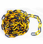 CADENA PLASTICO seguridad  AMARILLO NEGRO 6 mm ( x mt. )