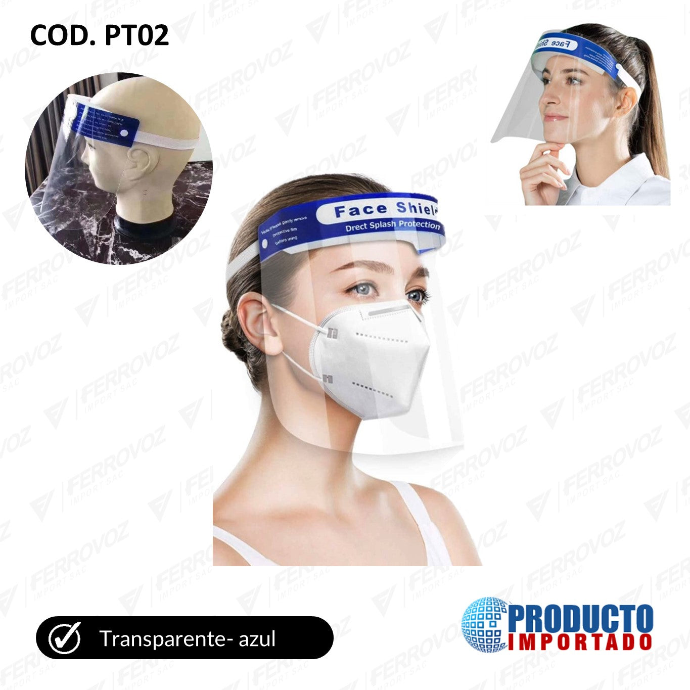 CARETA SEGURIDAD FACIAL PORTATIL