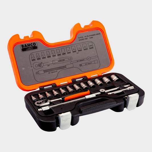 JUEGO DE DADOS 1/4″ 16PCS