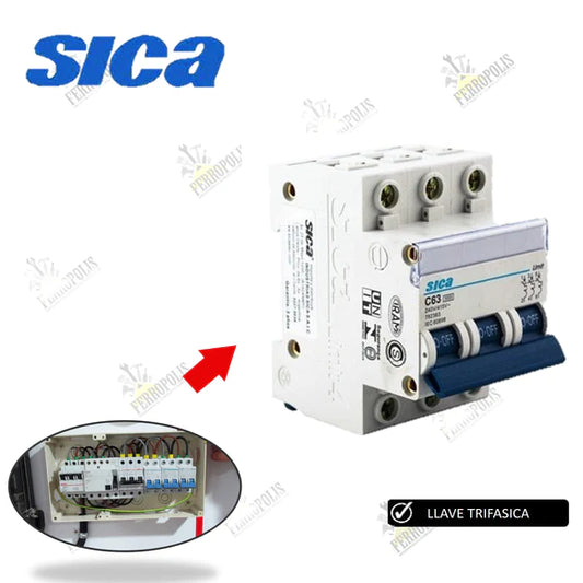 LLAVE TERMICA TRIFASICA 32A "SICA"