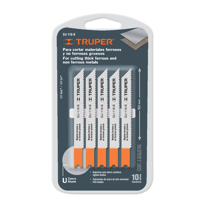 HOJA SIERRA CALADORA ZANCO 12 DPP "U" ( x und ) "TRUPER"