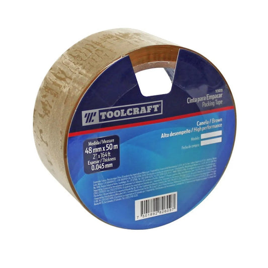 CINTA EMBALAJE ABANO 50M "TOOLCRAFT"
