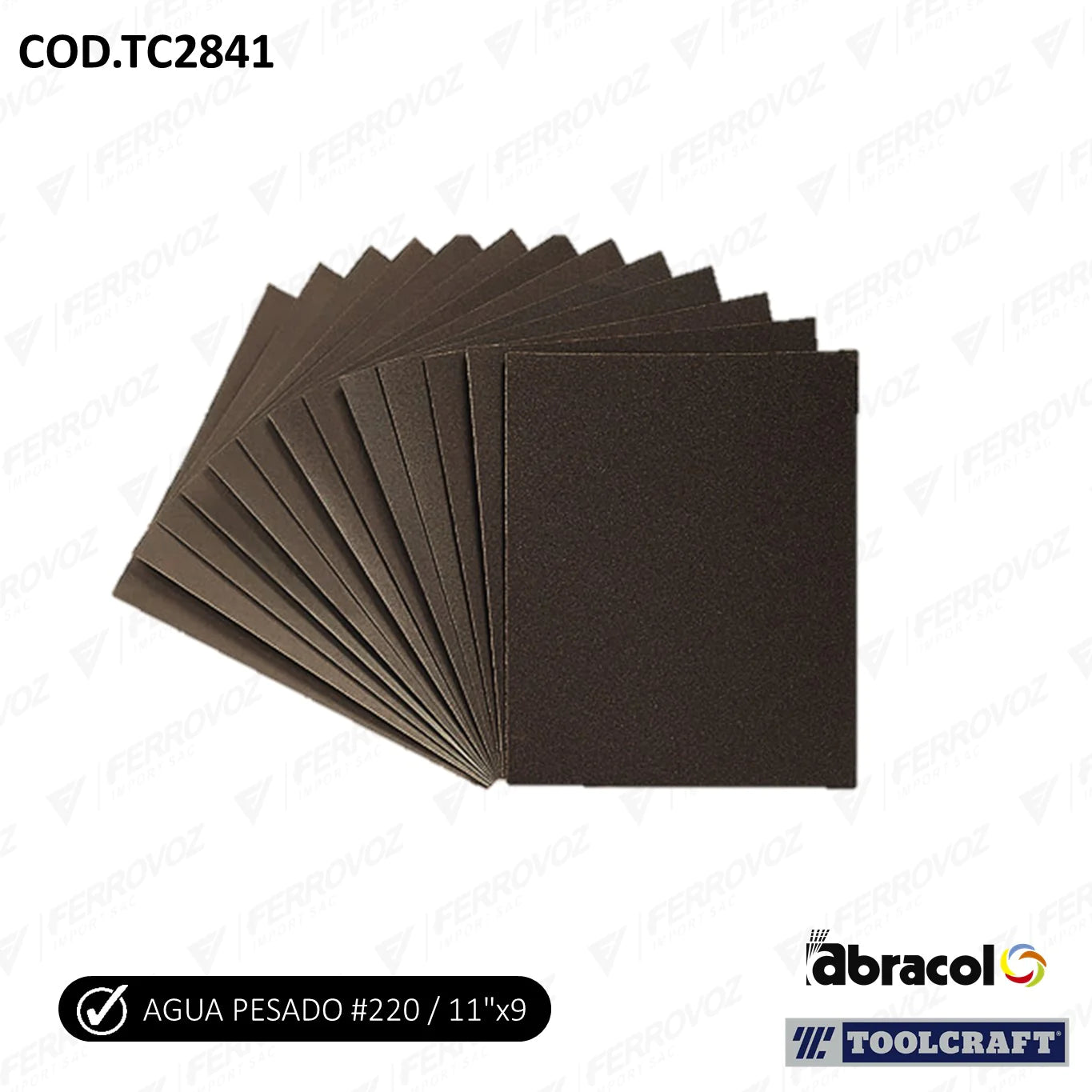 LIJA AGUA # 220 USO RUDO ( x UND )