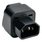 Adaptador de tomacorriente Tripp-Lite UNIPLUGINT, permite conexión a un IEC 320 C13.