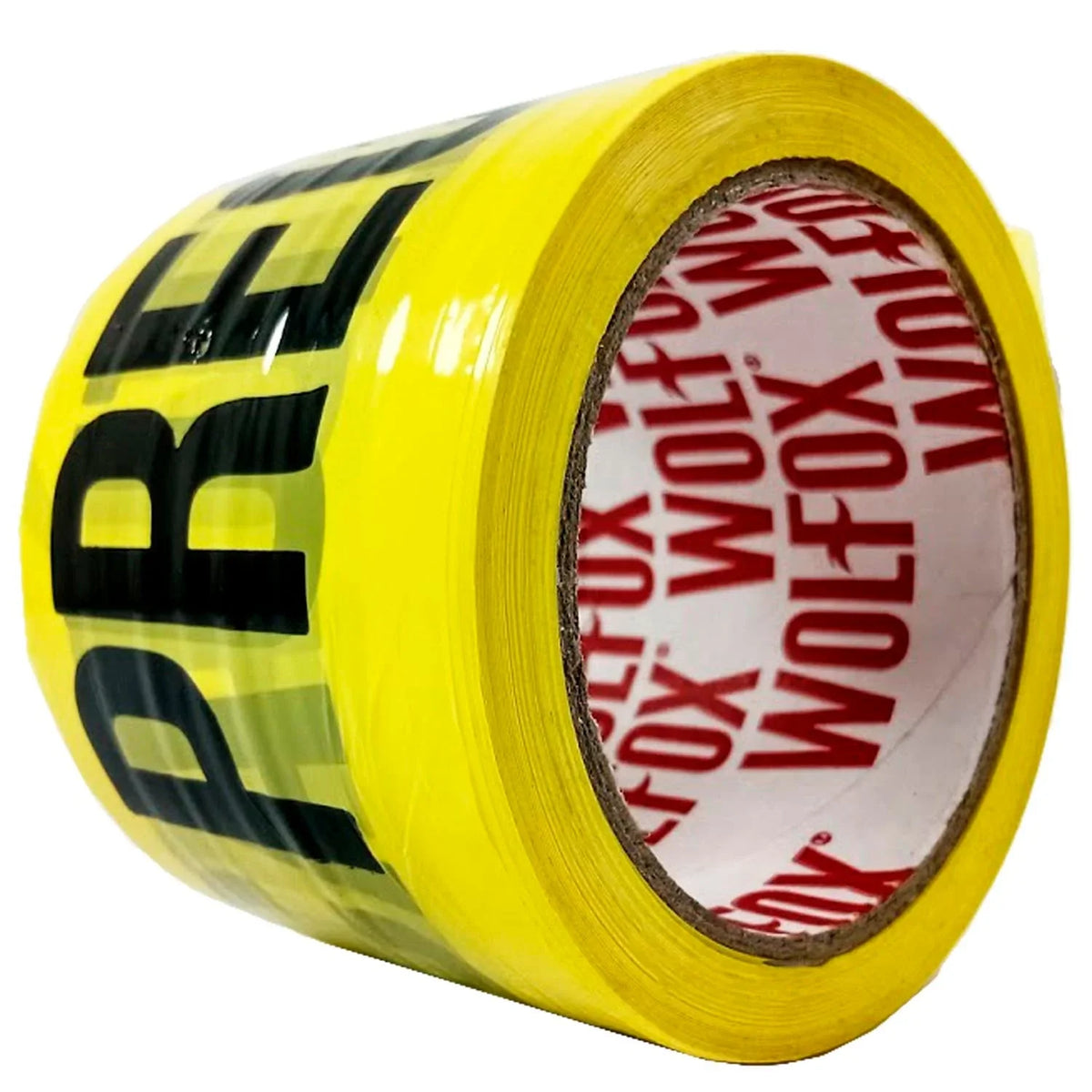 CINTA SEGURIDAD 3" X 90 MT  "PRECAUCION" "WOLFOX"