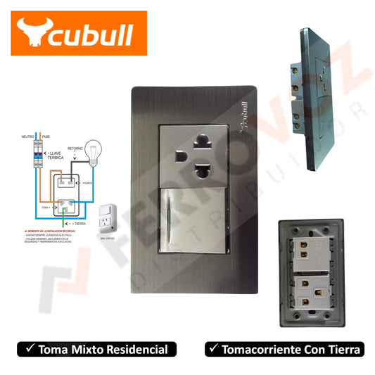 TOMACORRIENTE MIXTO RESIDENCIAL P/EMP "PESADO"