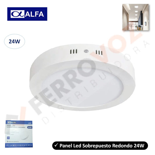 PANEL LED VISIBLE REDONDO 24 W