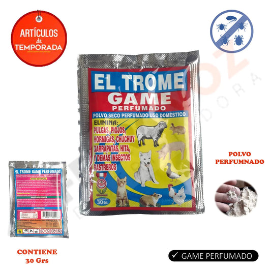 INSECTICIDA GAMEZAN POLVO 30 GR "EL TROME"