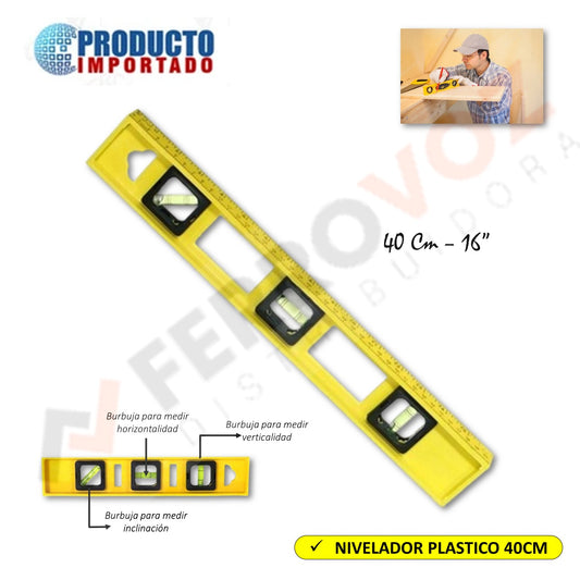 NIVEL PLASTICO 40CM/16"