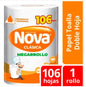 PAPEL TOALLA NOVA MEGARROLLO DOBLE HOJA X UNIDAD NARANJA 106 HOJAS