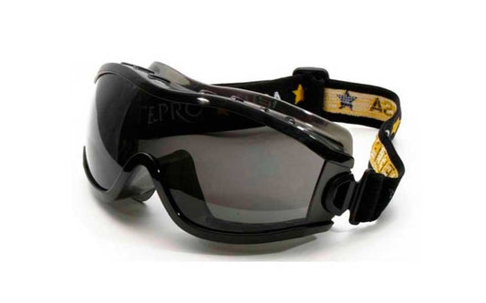 LENTE TIPO GOGGLE  CON BANDA  LUNA OSCURA "STEELPRO"