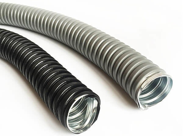 TUBO CORRUGADO CON ALMA METAL FLEXIBLE 1/2 CONDUIT (1 METRO)