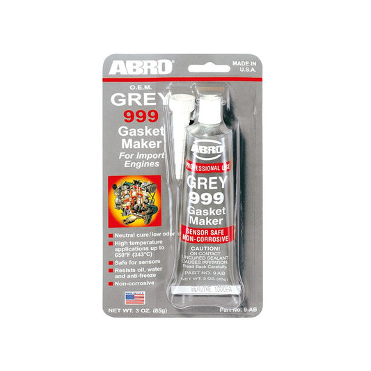 SILICONA AUTOMOTRIZ CHISGUETE GRIS 999 3ONZ - 85GRM ABRO 9-AB