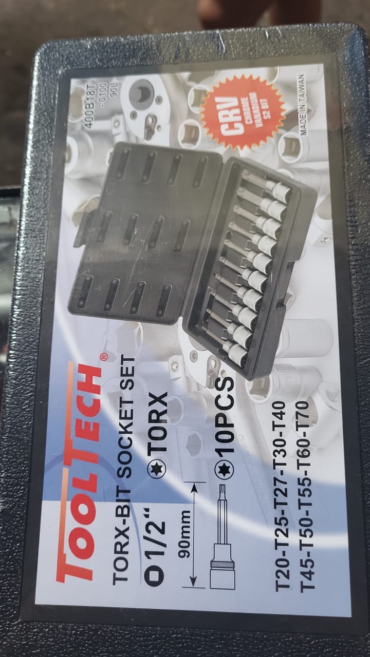 JGO DADOS PUN TORX T20-T70 C/E 1/2"  "TOOLTECH"
