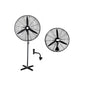 Ventilador Industrial 2 en 1: Evolution ELS-WF-30" con Motor de 190 watts