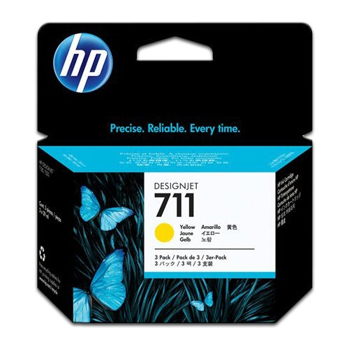 Tinta Plotter Hp Yellow 711 CZ132A para T120/T520 29ML