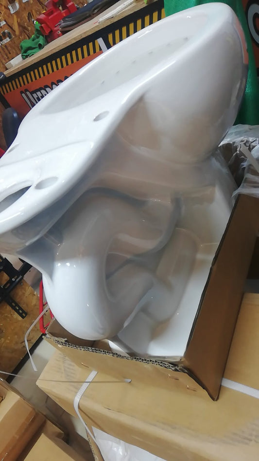 LAVATORIO BLANCO C/REBOSE + PEDESTAL "FRENCIA"