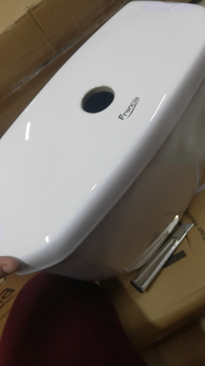 LAVATORIO BLANCO C/REBOSE + PEDESTAL "FRENCIA"