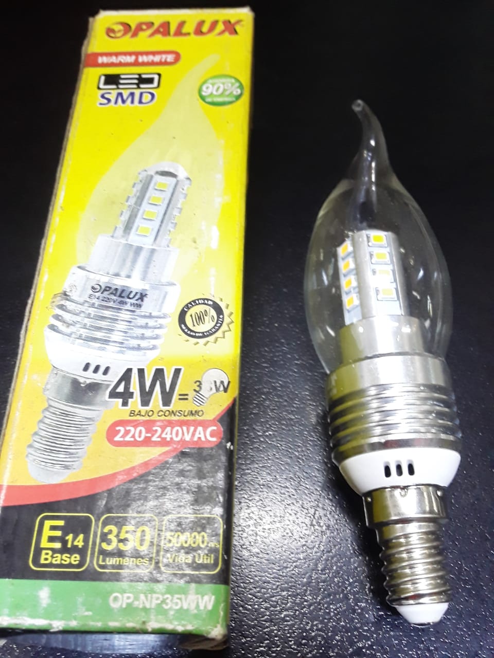 FOCO AHORRADOR LED SMD 4 W "OPALUX"