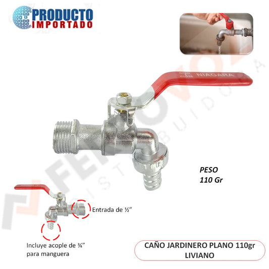 CAÑO JARDINERO PLANO 110 GR " NIAGARA "