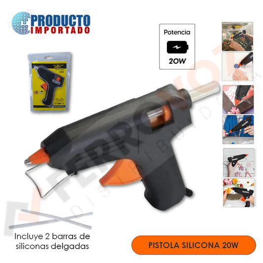PISTOLA PARA SILICONA 20W